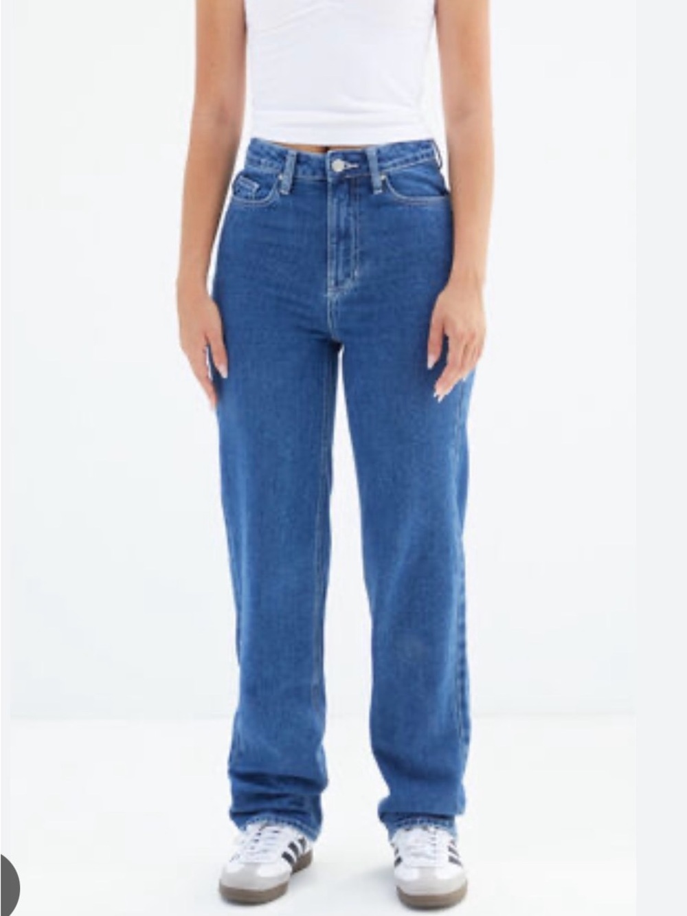PAC sun 90s boyfriend High-Rise Straight Leg Women's Jeans - Blue